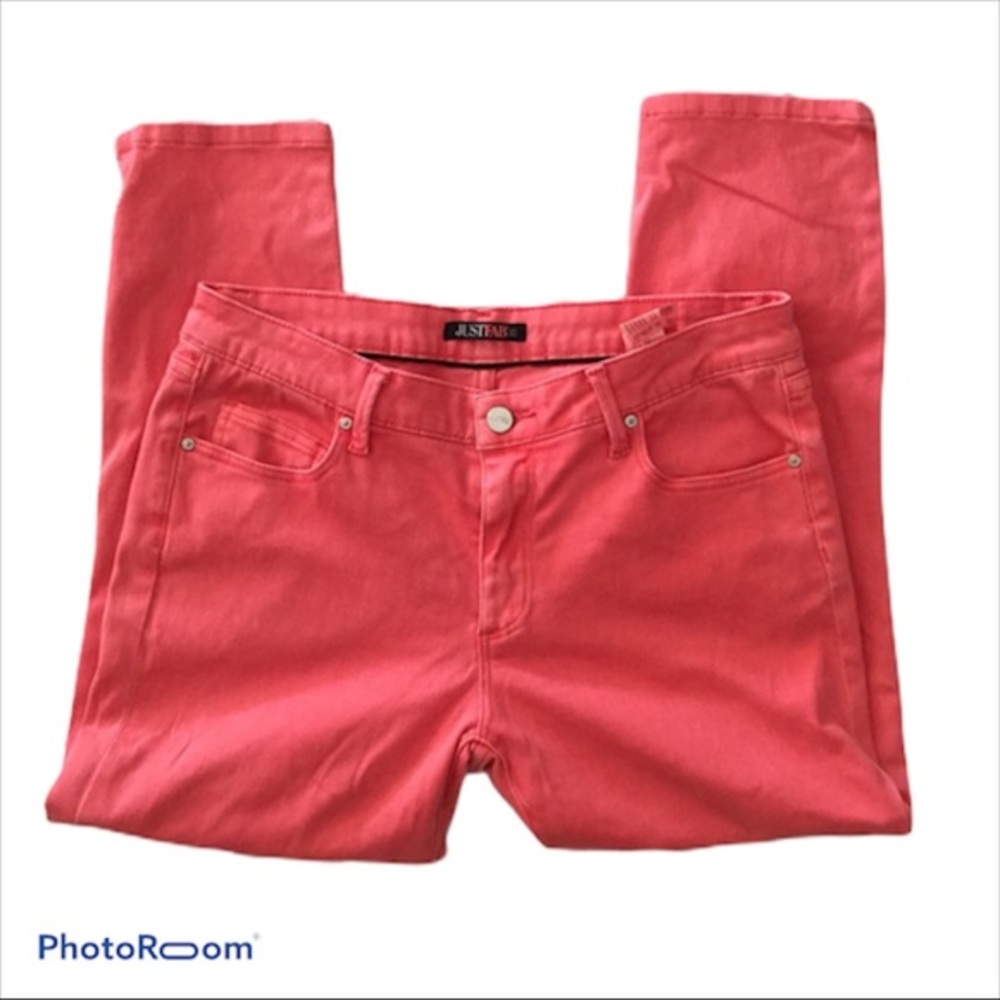 Just Fab Orange Capri Jeans Size 30
